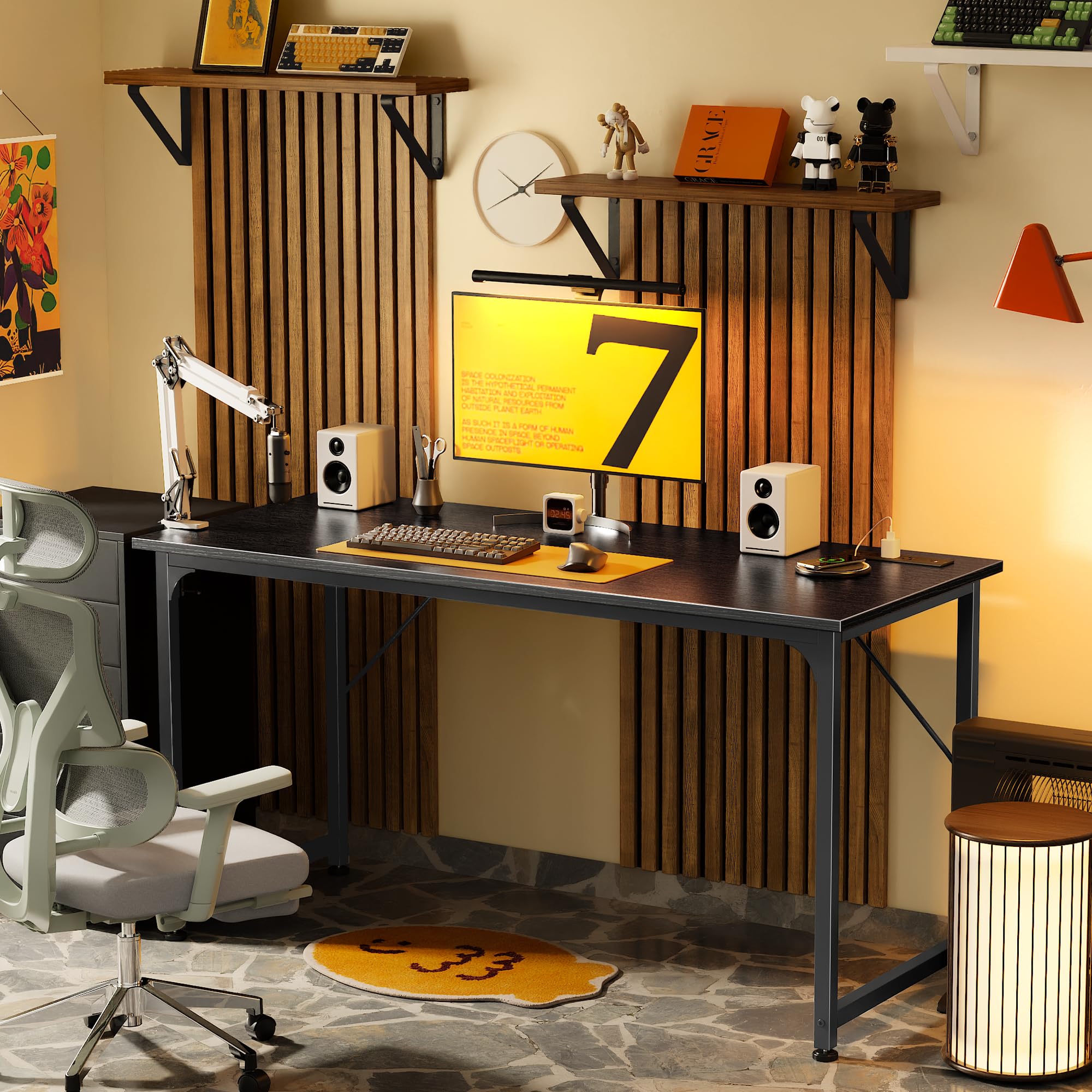 PRAISUN versatile desk adaptable for study, work, or gaming