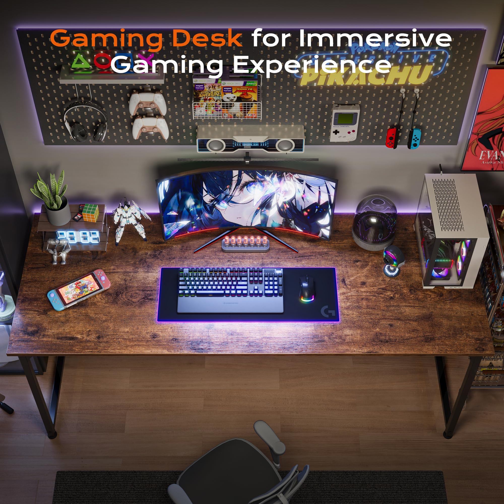 PRAISUN versatile-dorm-study-desk fits small spaces and study corners.