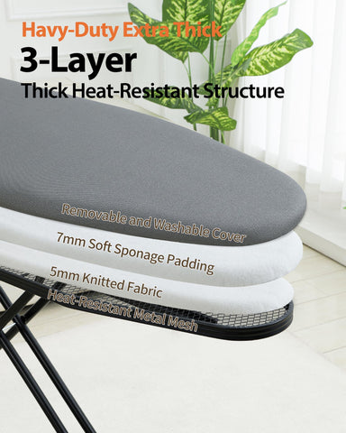 PRAMUME folding ironing board saves space in small rooms