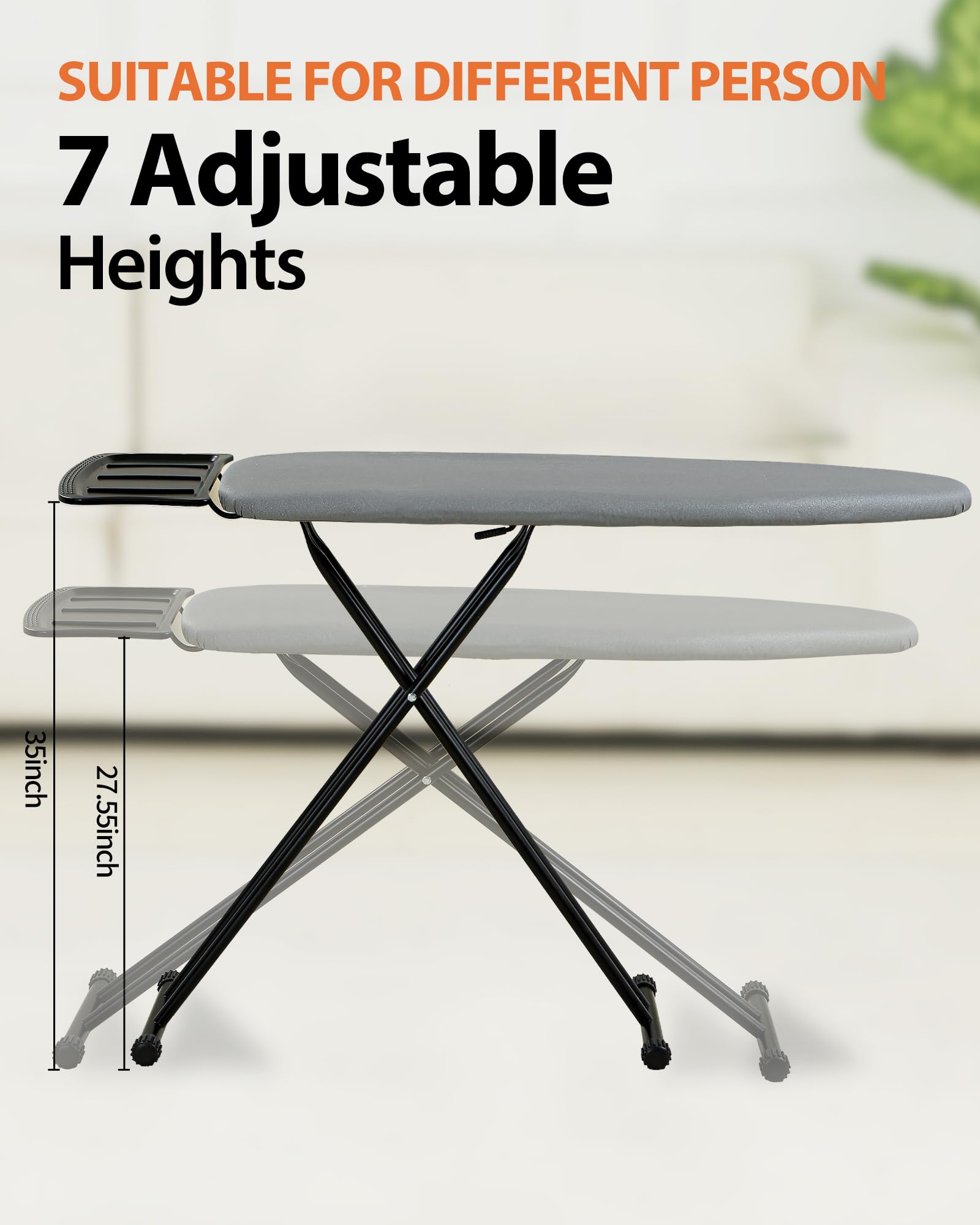 PRAMUME three-layer heat-resistant cover protects fabrics during steam ironing
