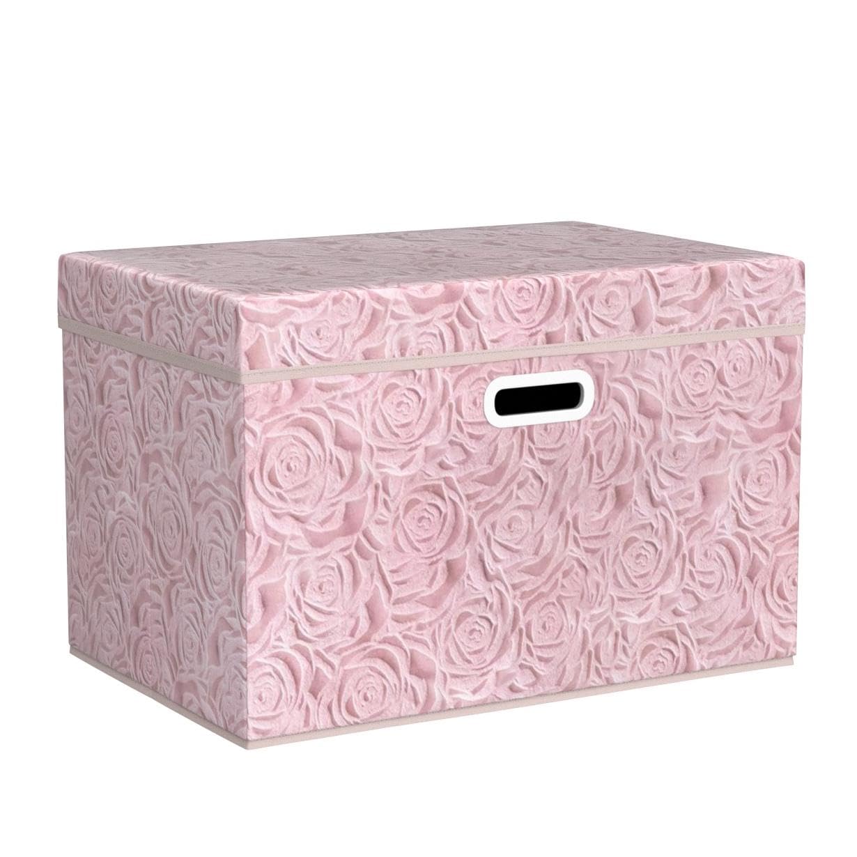 PRANDOM pink storage box folded flat to save space