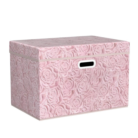 PRANDOM pink storage box folded flat to save space