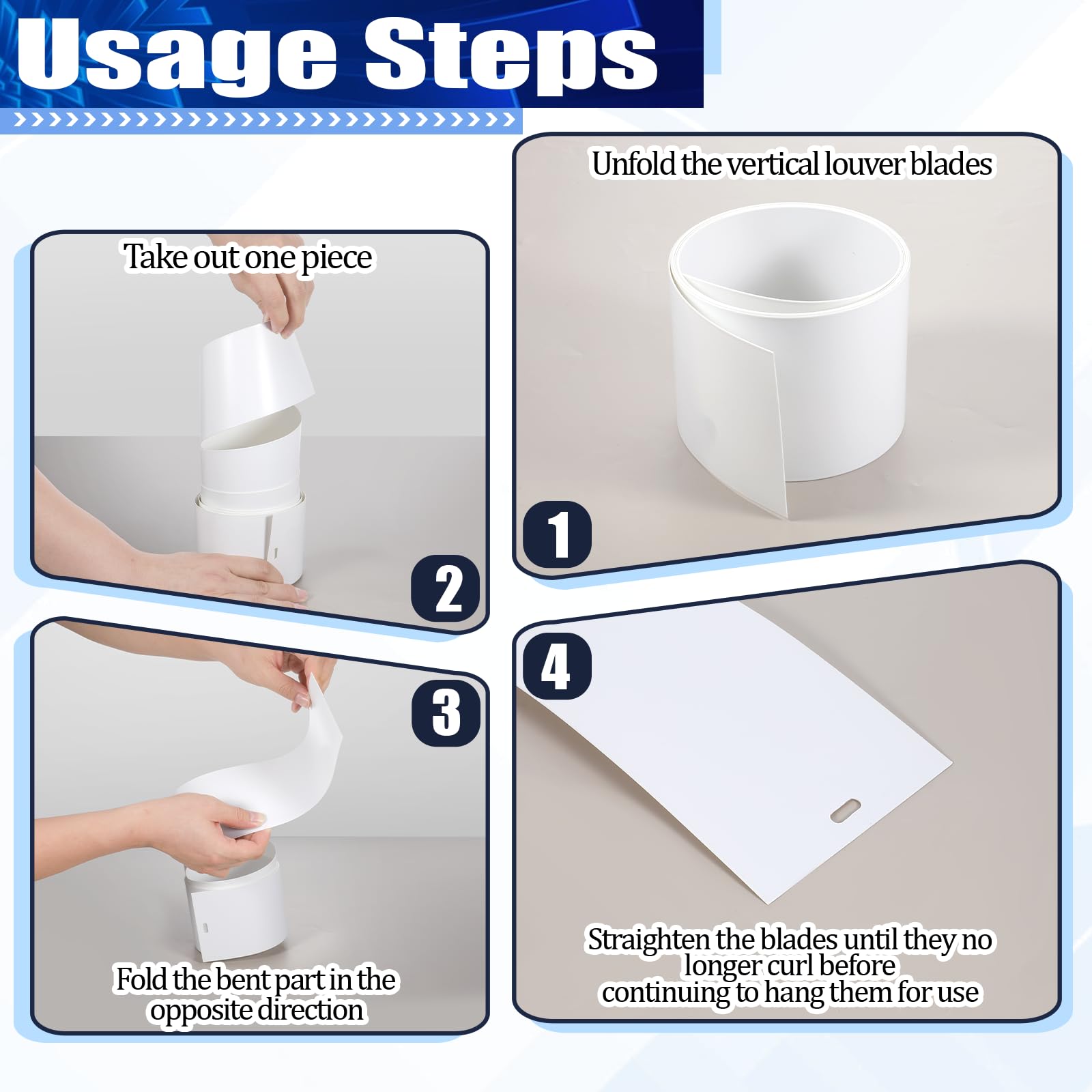 Slat with precut holes enables simple, toolkit-free installation.