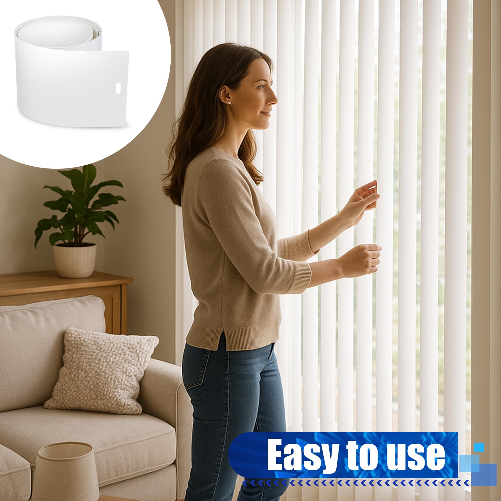 White color blends with many interiors for a clean look.