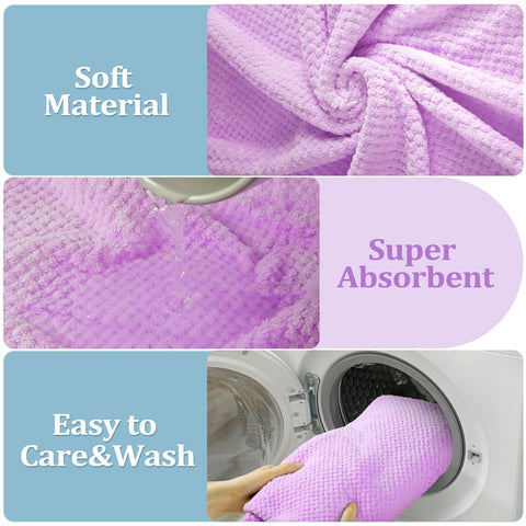 Washcloth 12 x 12 inches ideal for cleansing and makeup removal.