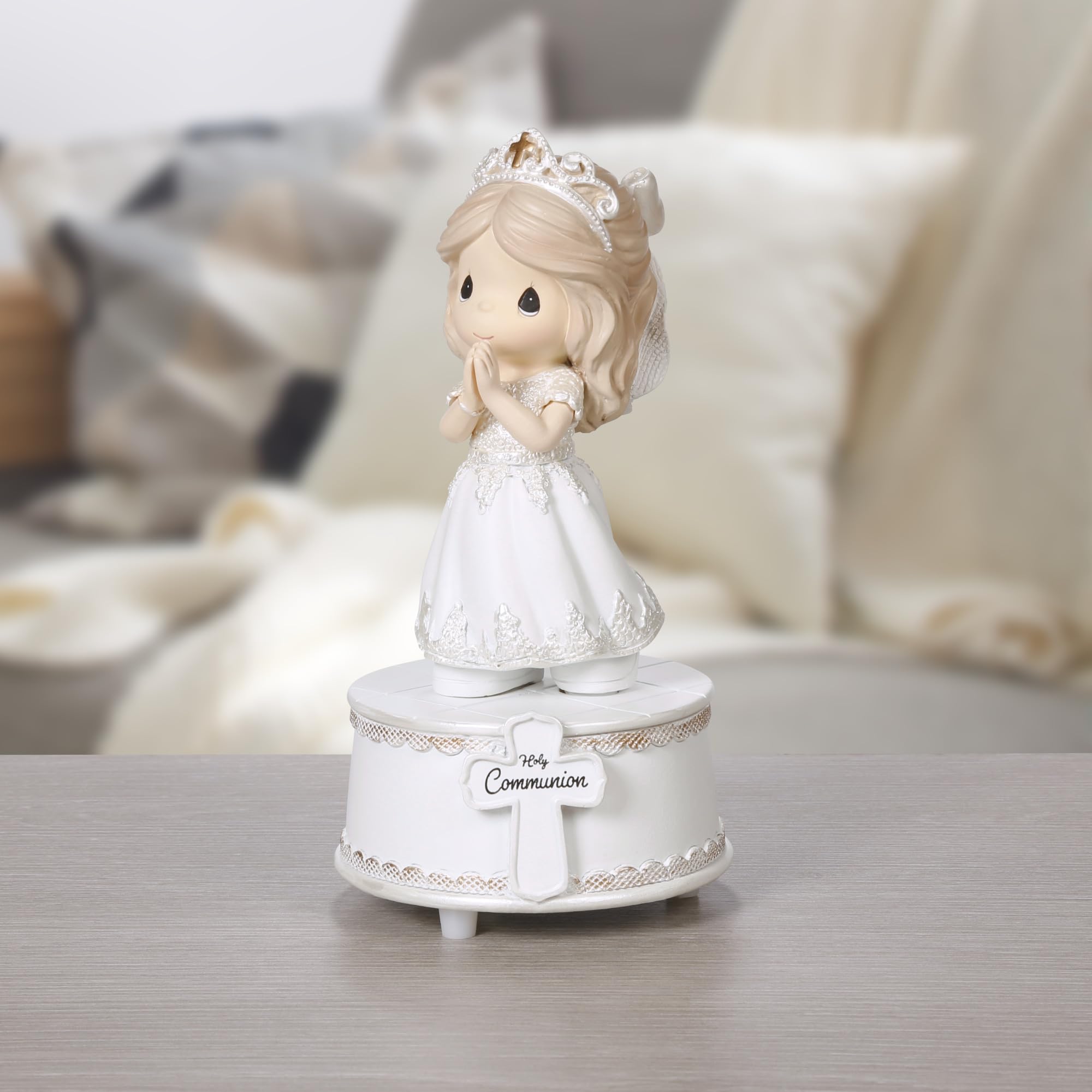 Precious Moments faith-filled gift idea for daughters, nieces, and goddaughters celebrating communion