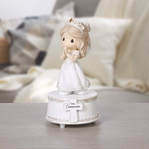 Precious Moments faith-filled gift idea for daughters, nieces, and goddaughters celebrating communion