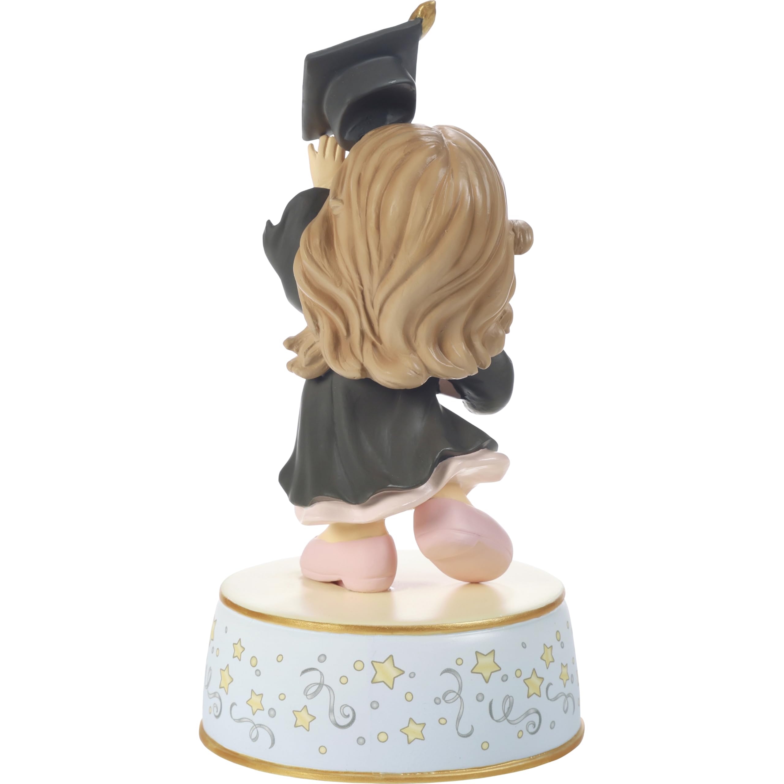 Precious Moments graduation figurine, battery-powered, ready to display and gift.