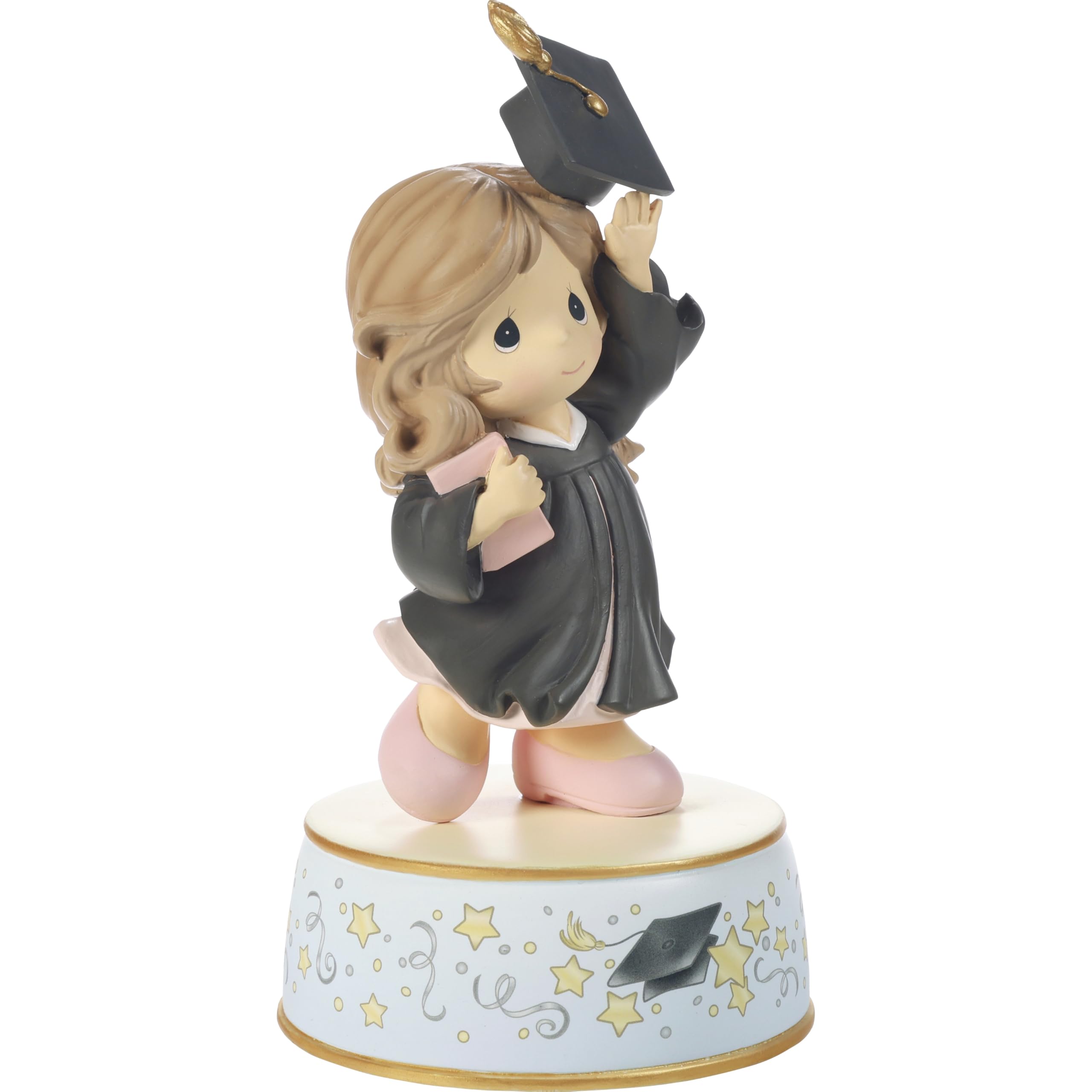 Precious Moments Pomp and Circumstance musical figure, adds a joyful musical touch to the celebration.