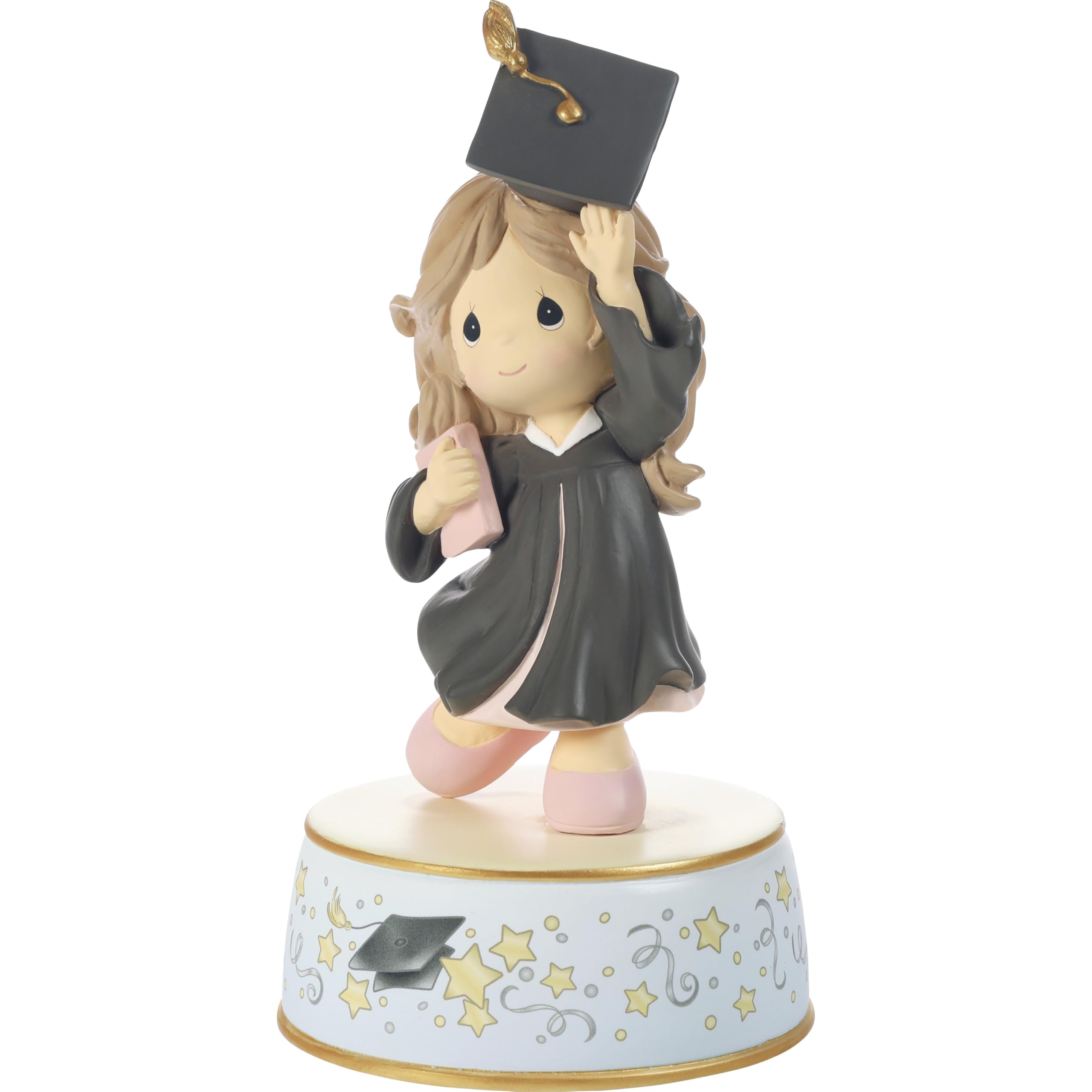 Precious Moments resin figurine with hand-painted finish, perfect for home shelves and desks.