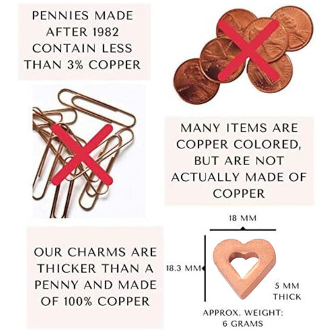 Two copper charms in a large vase for enhanced water clarity and longevity.