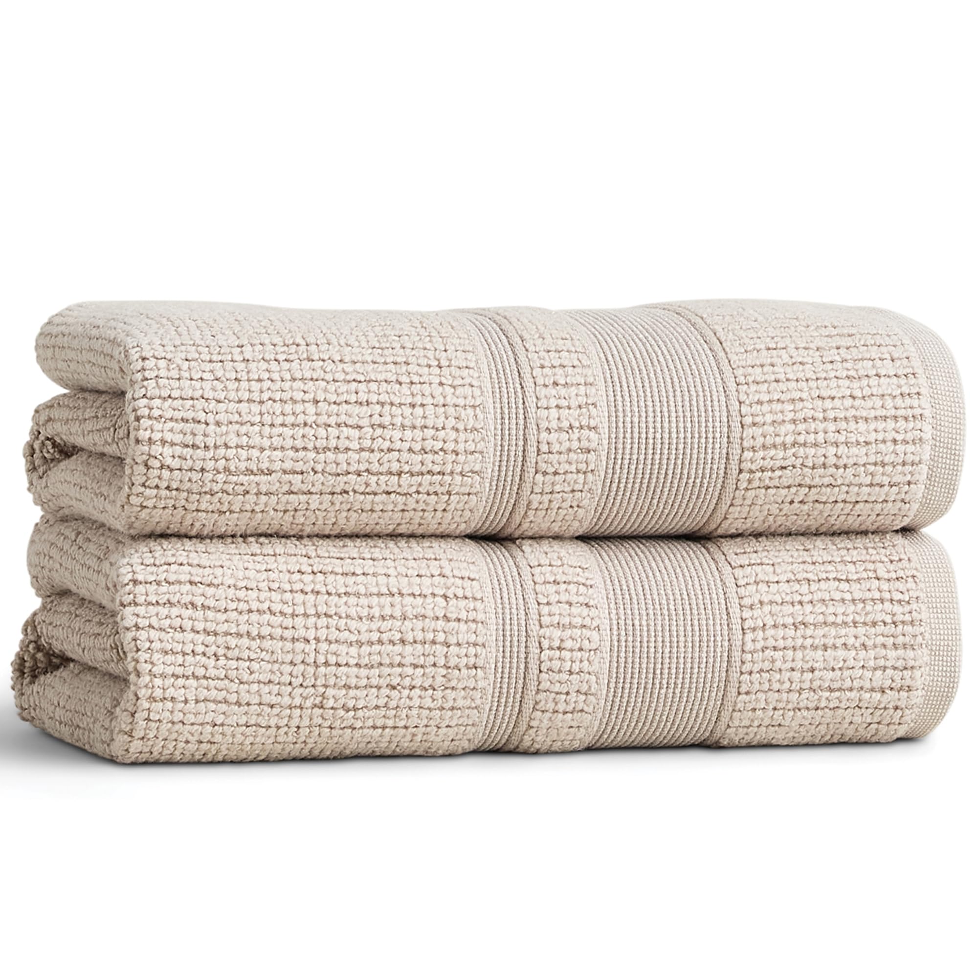 Preston Lane Douro towel set in clay, two-pack, luxuriously soft for spa-like daily comfort.