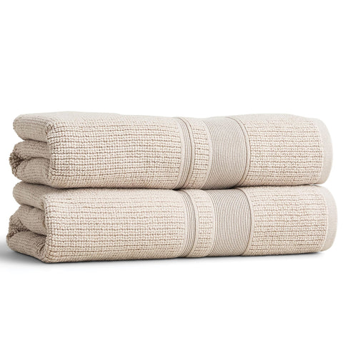 Preston Lane Douro towels two-pack with luxuriously soft weave.