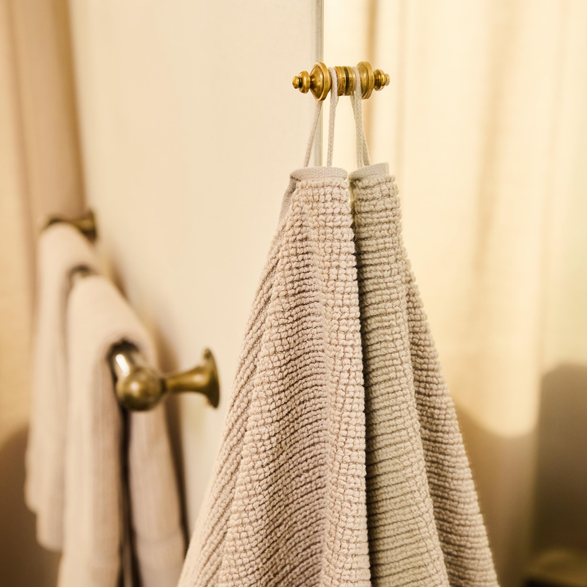 Preston Lane Douro towels close-up showing plush cotton texture.