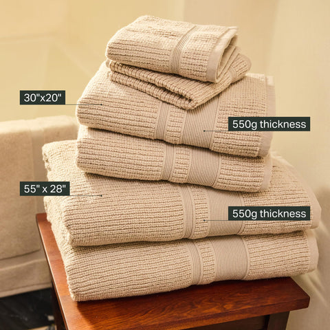 Preston Lane Douro towels woven in Portugal by a historic mill.