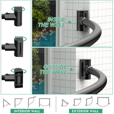 PrettyHome matte black finish adds modern style and rust resistance