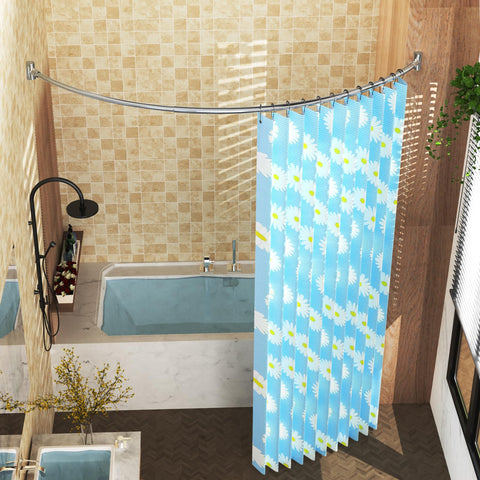 PrettyHome multi-purpose curved rod suitable for wardrobe, kitchen, and more.