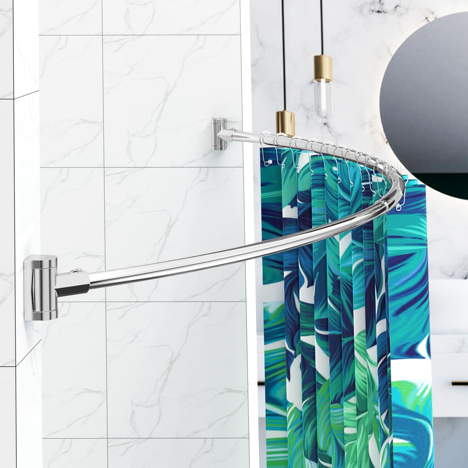 PrettyHome wall-mounted brackets provide secure support for various bathrooms.