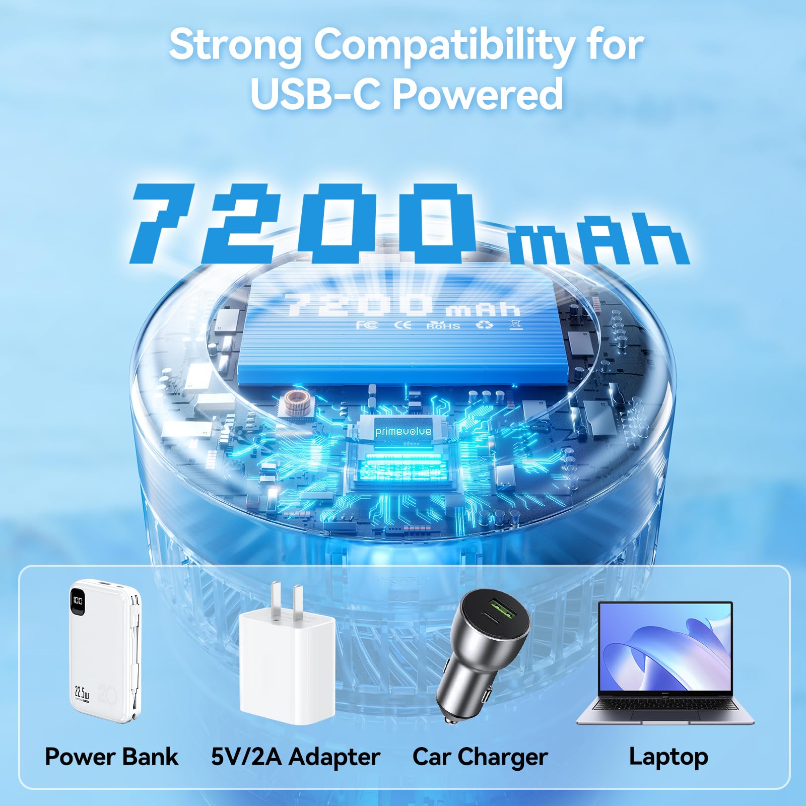 Primelove quiet brushless motor keeps noise under 40 dB.