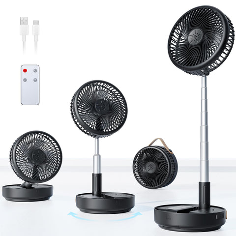 Primelove travel fan with remote for convenient cooling on the go.