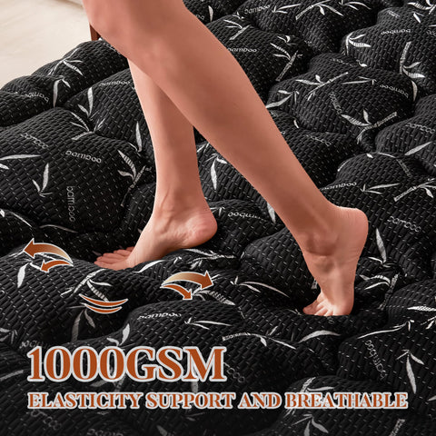 Primesoft deep-pocket topper fits mattresses up to 25 inches.