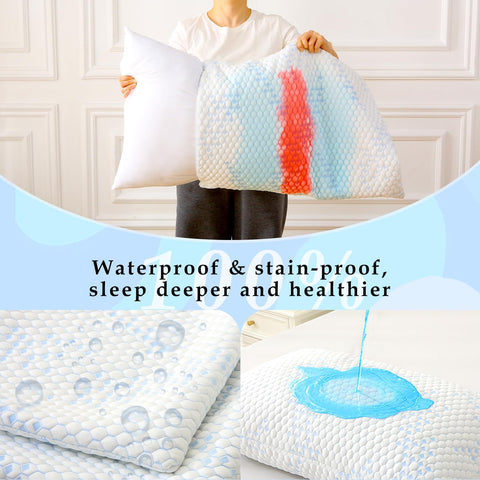 Primesoft pillow protector breathable cooling structure shows air flow