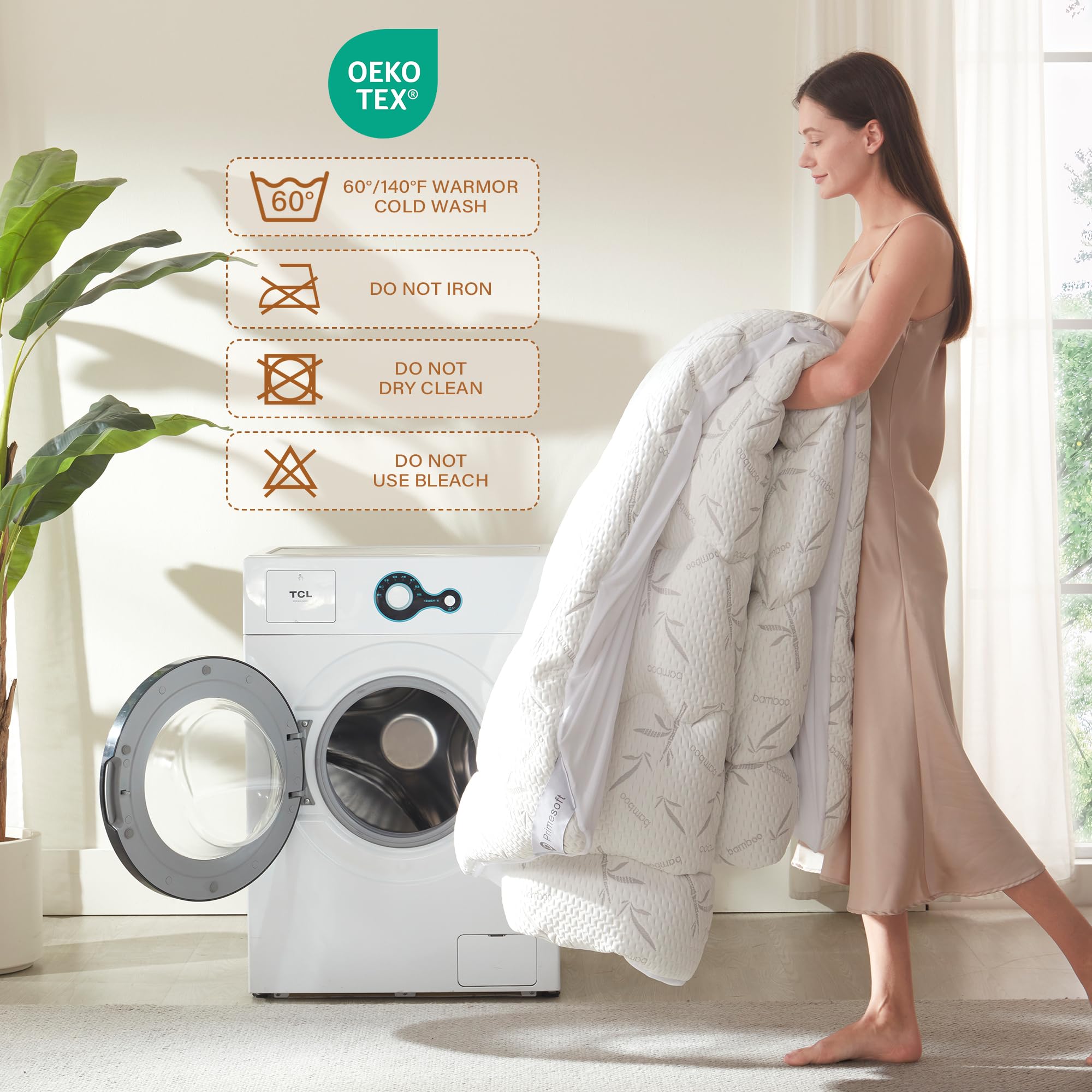 Primesoft protective white topper ready to shield a mattress.