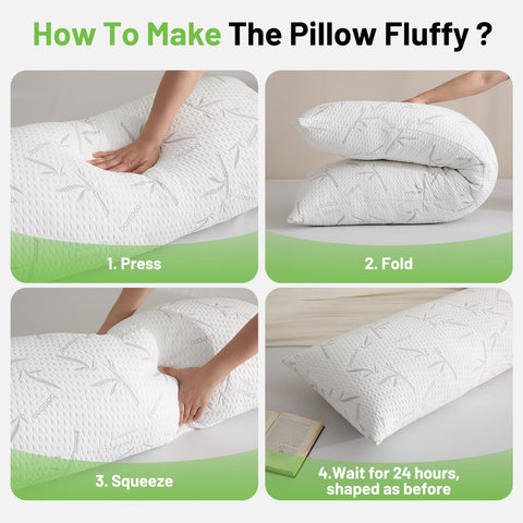 Primesoft vacuum-packed memory foam pillow expands to plush support after unpacking