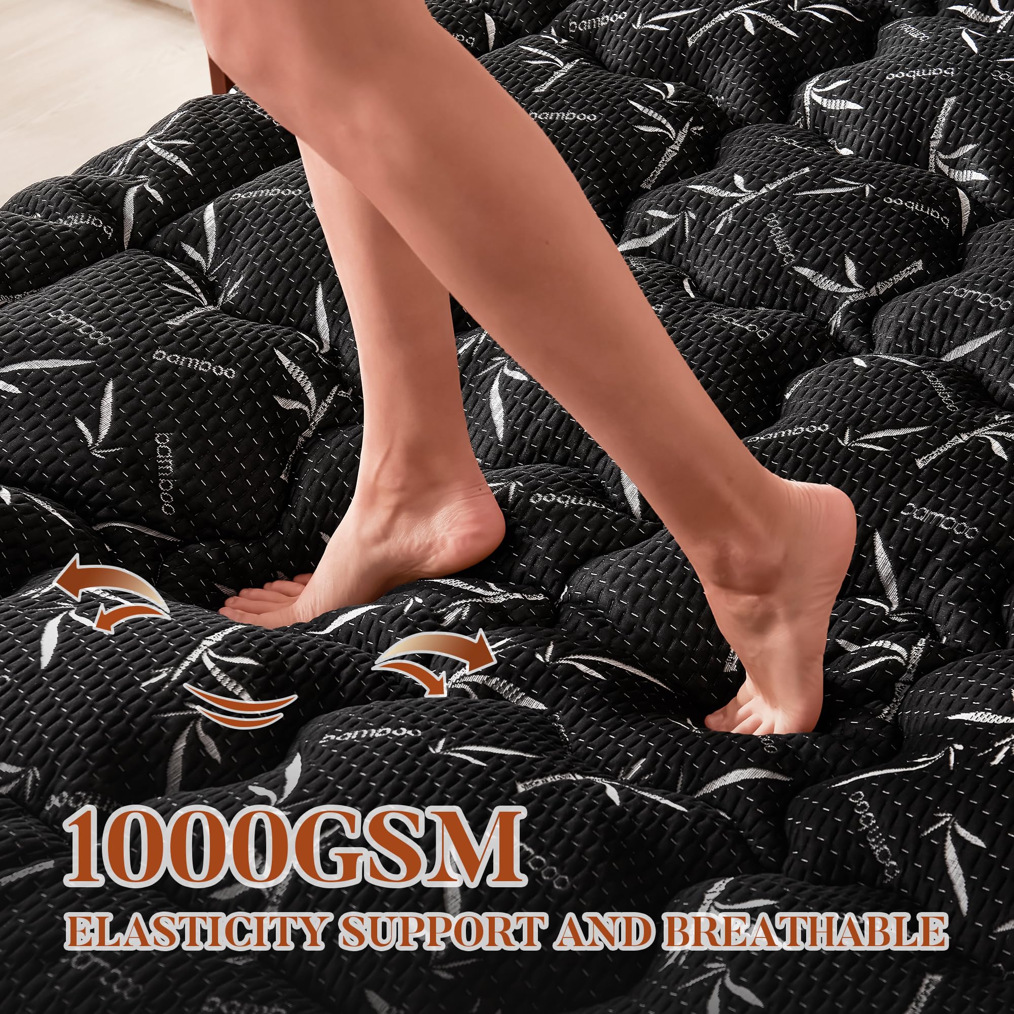 Primesoft topper with a deep pocket fit for mattresses up to 24 inches.
