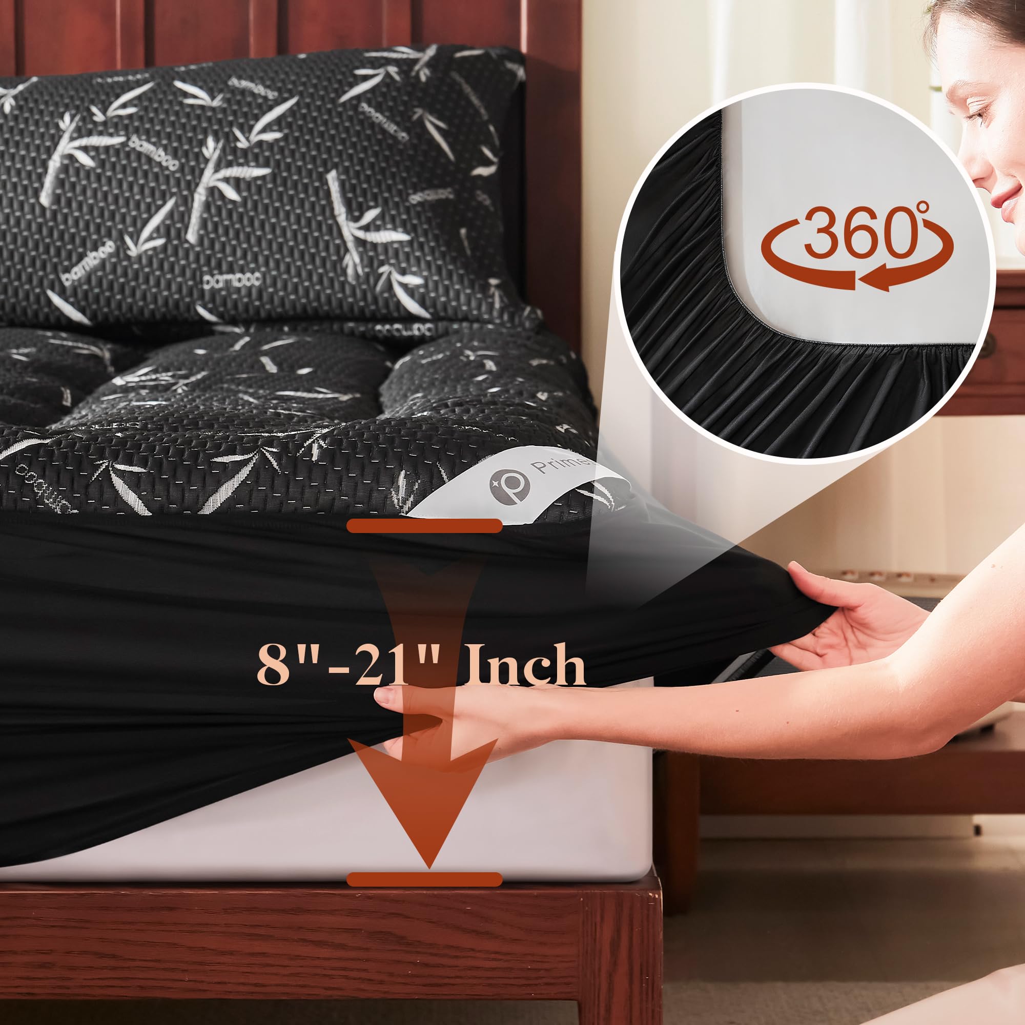 Primesoft topper is machine washable for easy care.