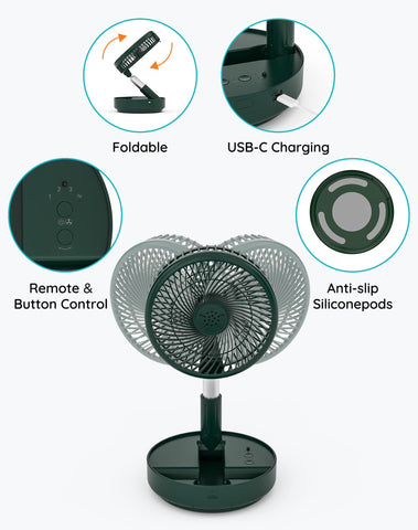Primevolve 4-speed settings tailor breeze strength for comfort.