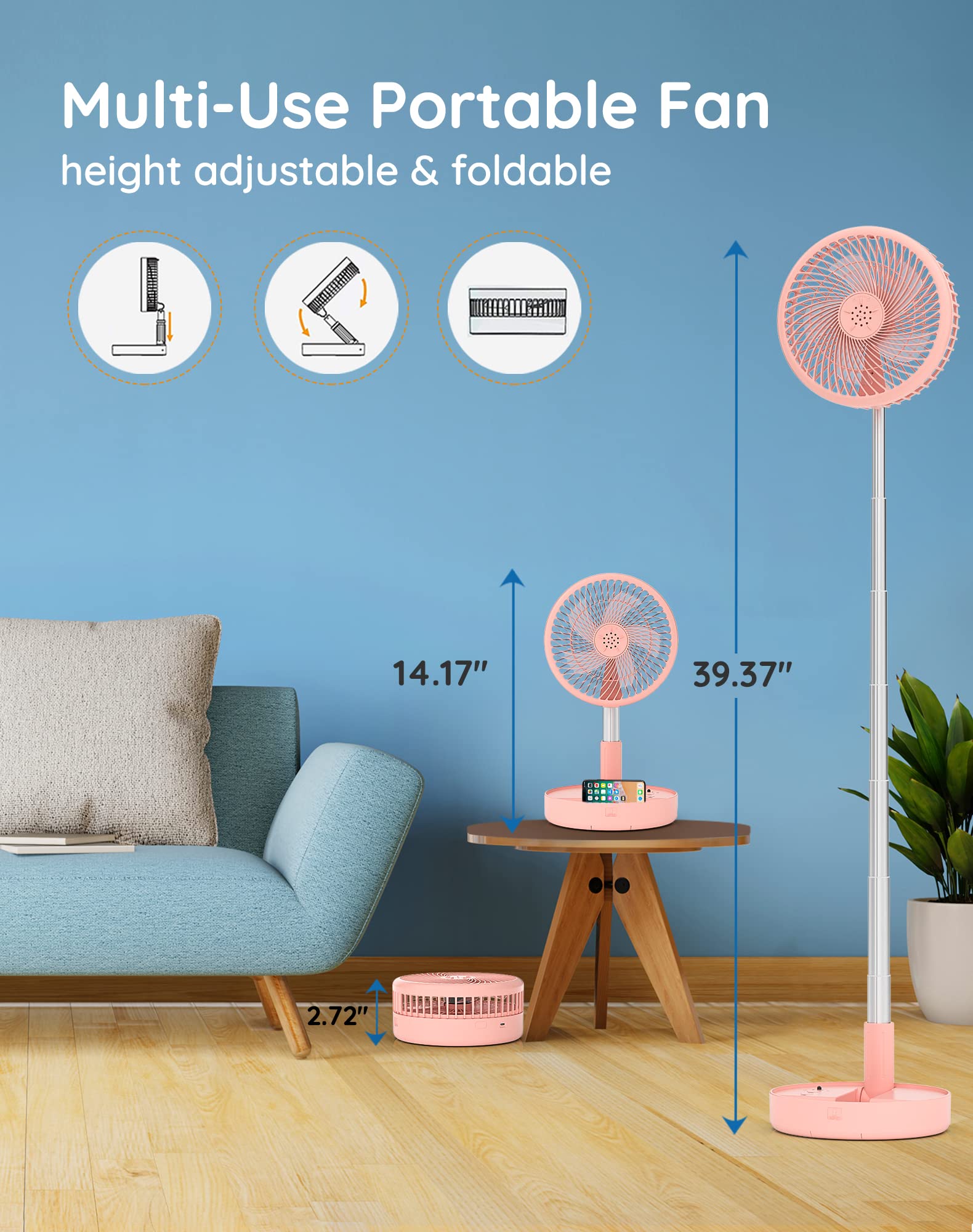 Primevolve extendable height pedestal enables versatile desk-to-floor use.