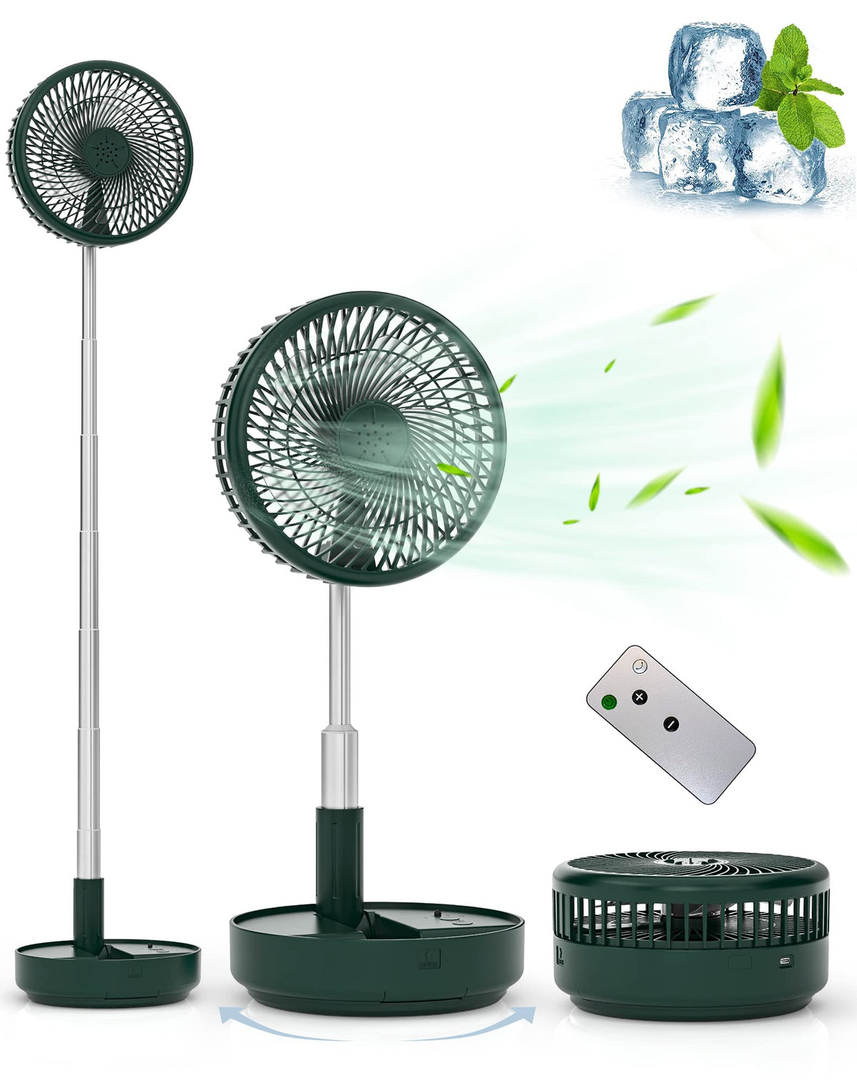 Primevolve portable oscillating standing fan delivers wide 90-degree airflow for cooling rooms.