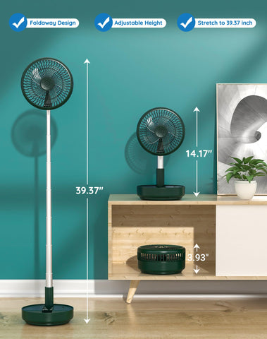 Primevolve remote-control fan enables convenient operation from bed or desk.
