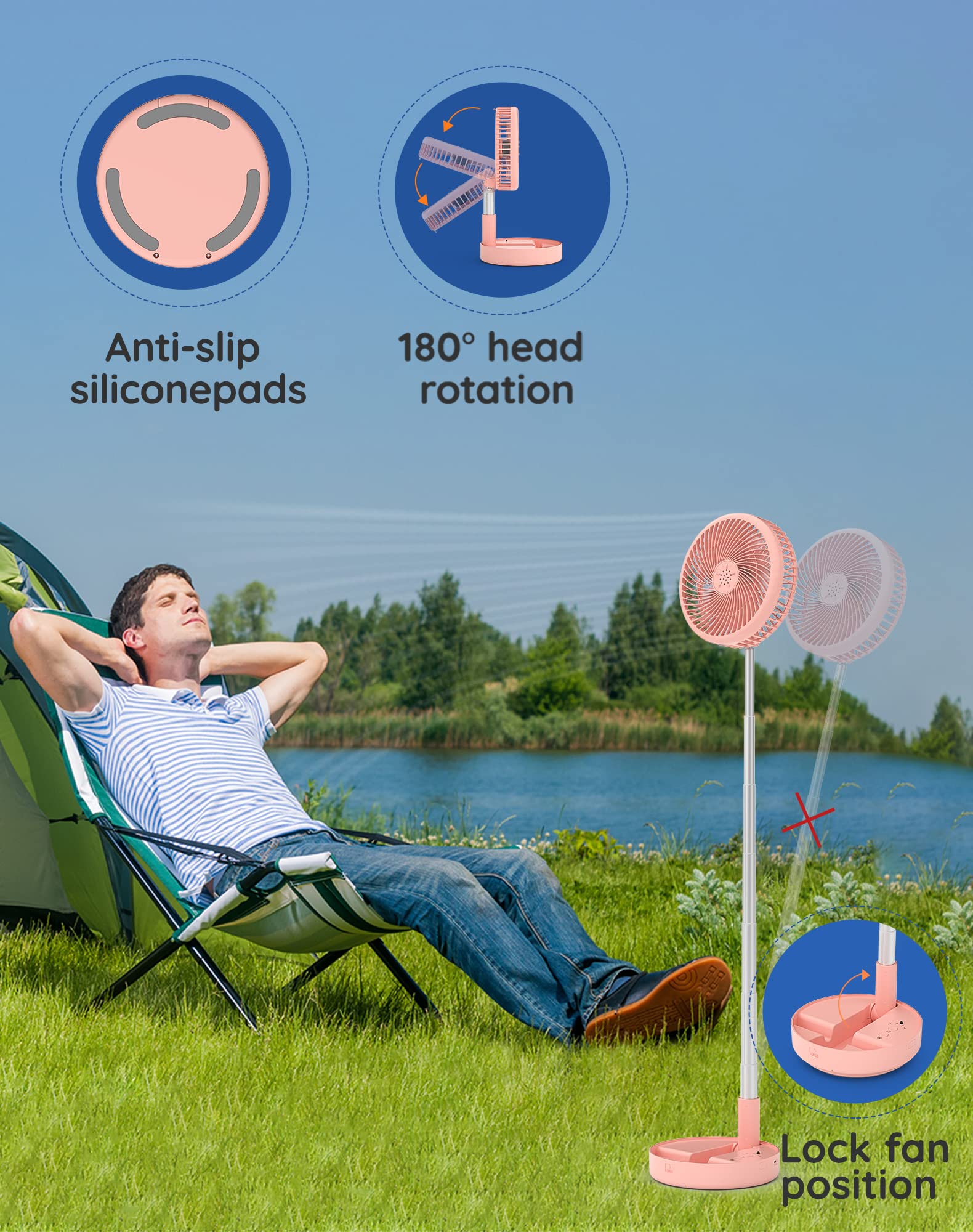 Primevolve tilt-head 180 degrees directs airflow precisely where needed.