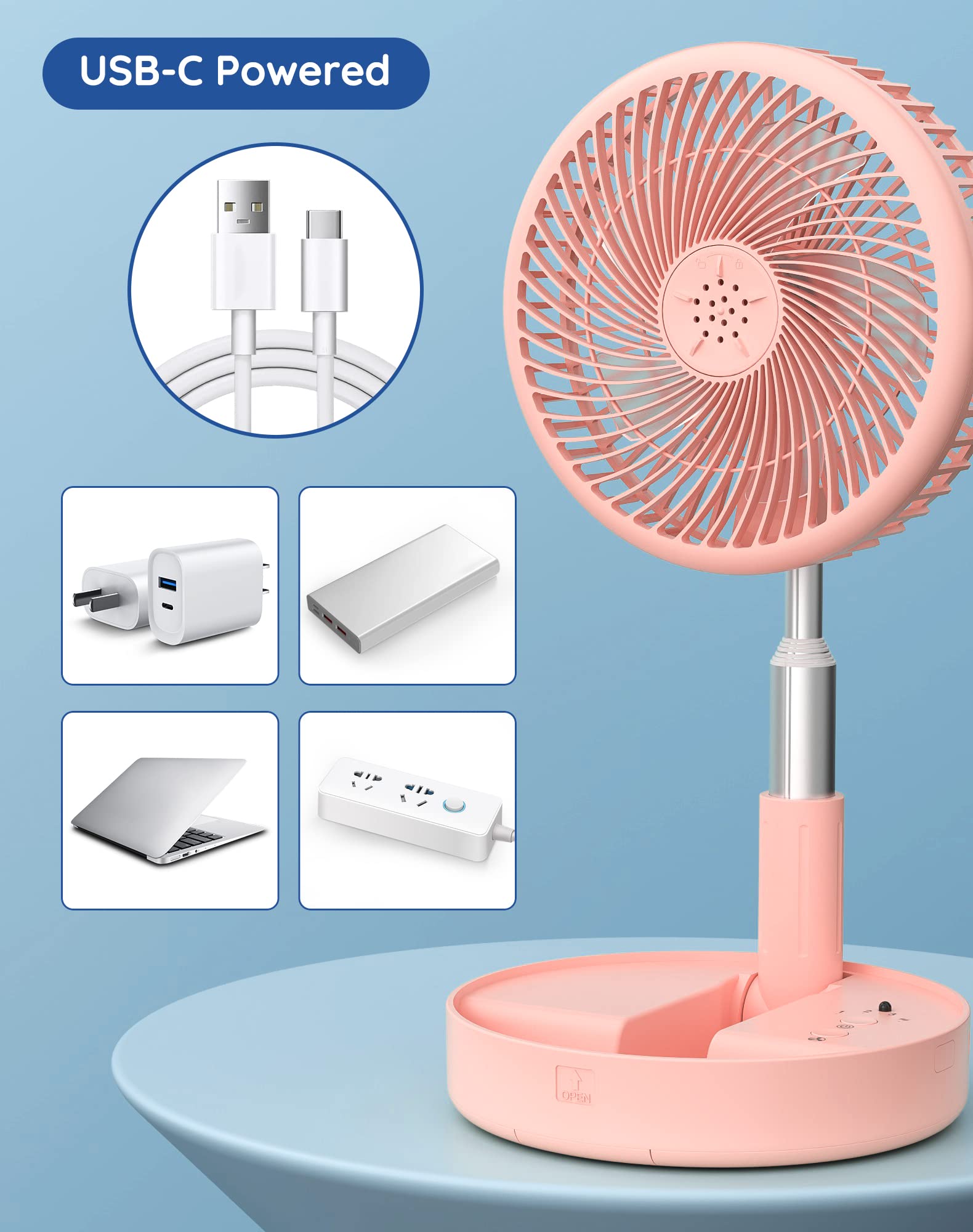 Primevolve USB-C power makes charging from any device convenient.