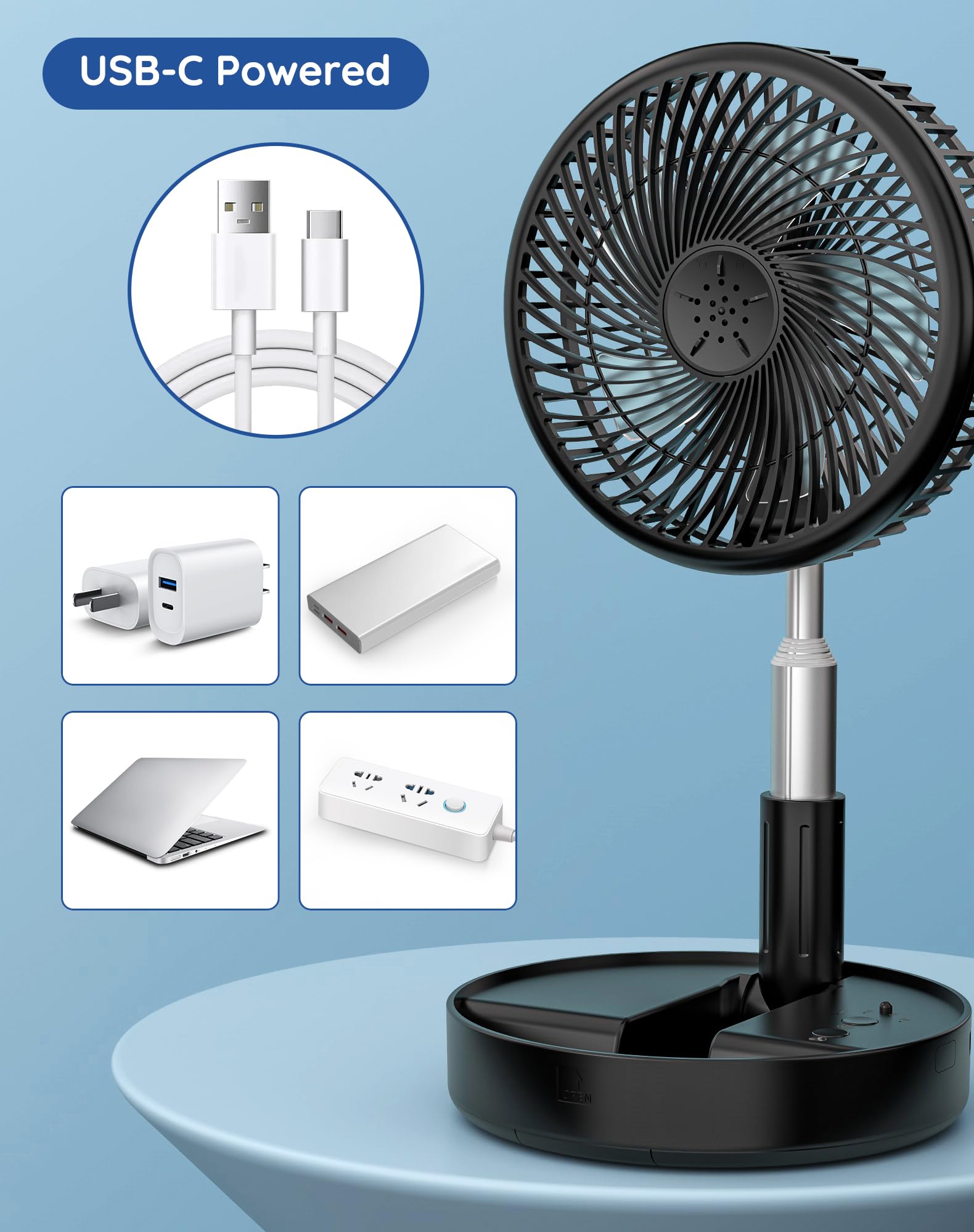 Primevolve USB charging compatibility enables use with power banks and laptops.