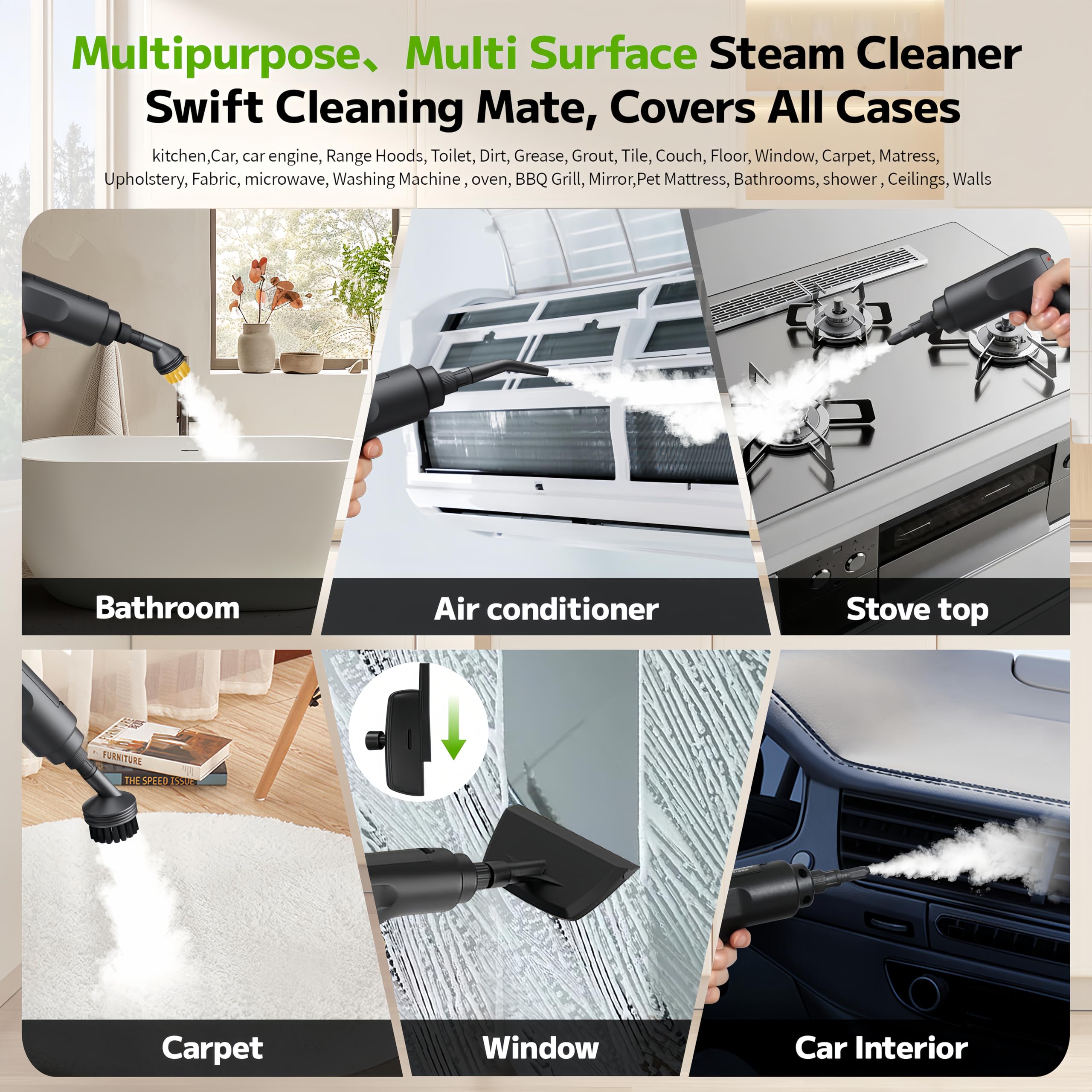Primiorix extended cord and hose for wide cleaning reach