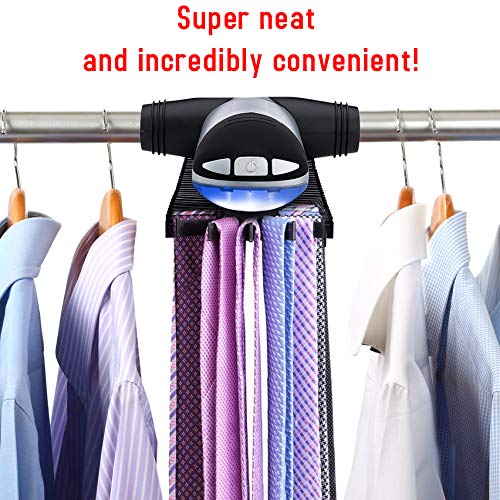 Primode belt storage accommodates 8 belts in a slim profile.