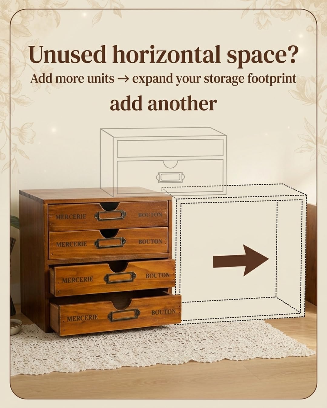 Primo Supply apothecary cabinet drawers open on a work surface.