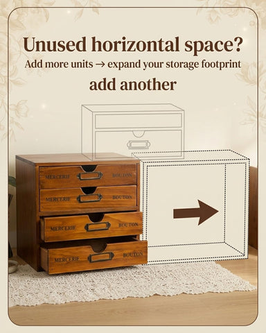 Primo Supply apothecary cabinet drawers open on a work surface.