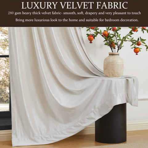 PRIMROSE heavy velvet curtains help dampen noise for more focus