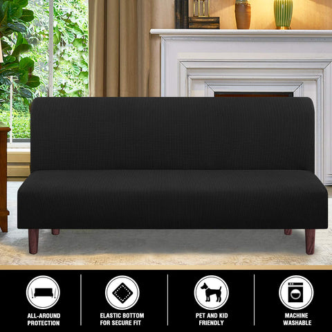 PrinceDeco futon cover with anti-slip foams to stay in place during use.