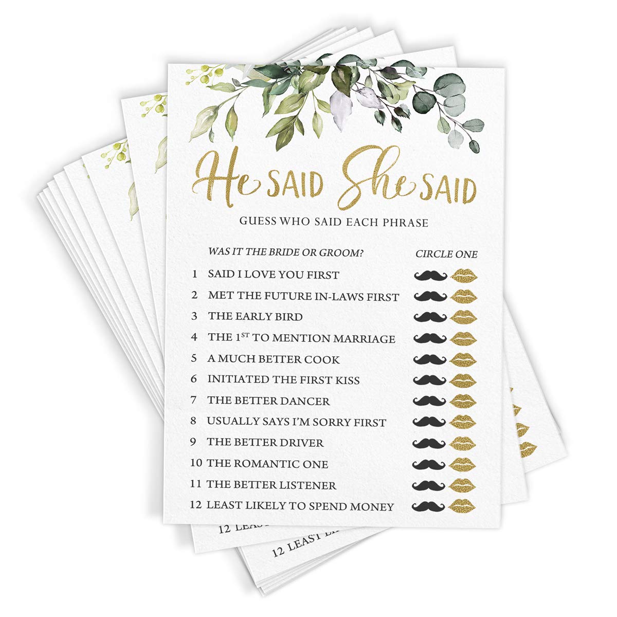 Printed Party Emoji Guessing card prompts playful guessing and smiles