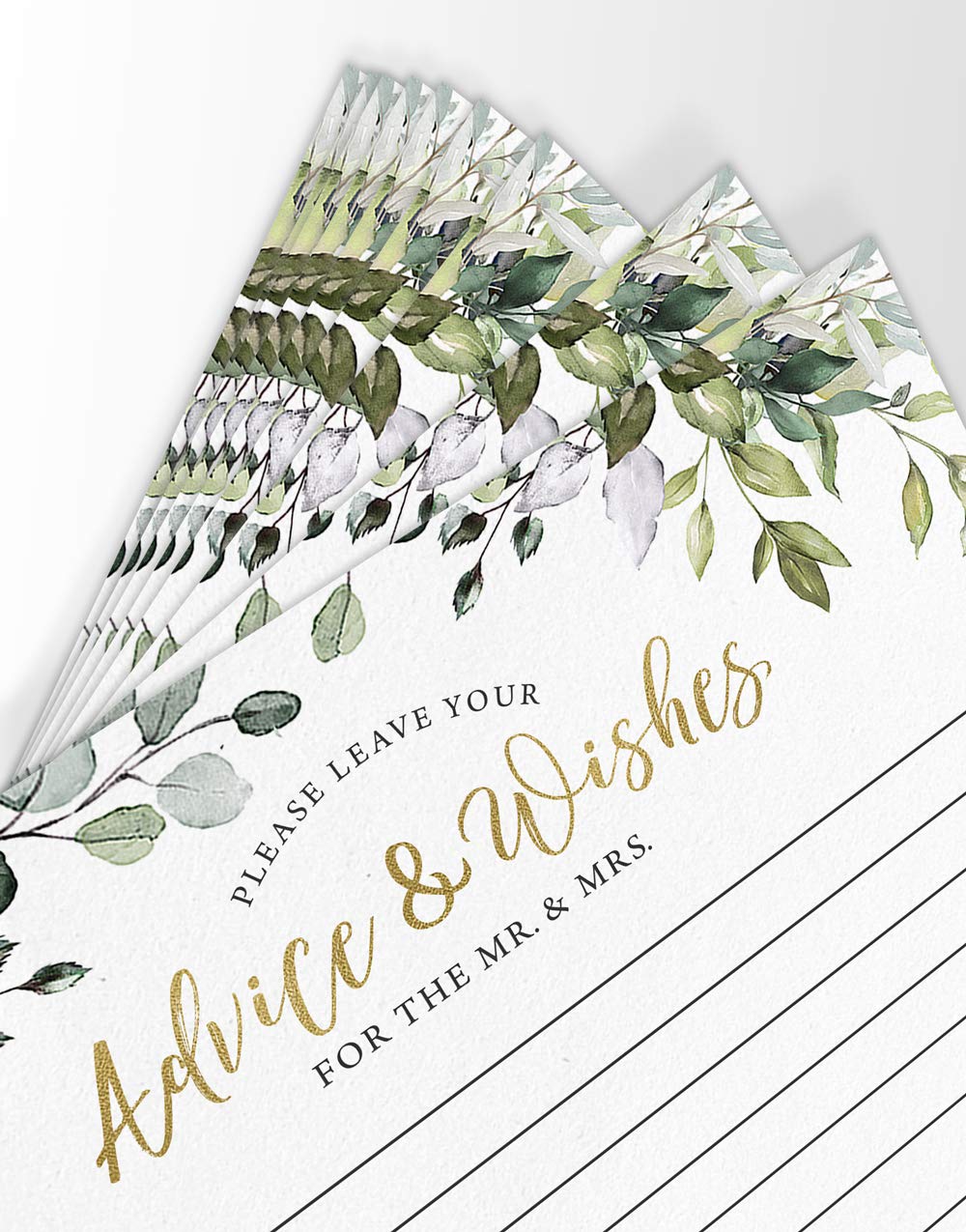 Printed Party Bridal Shower Design with elegant eucalyptus motif