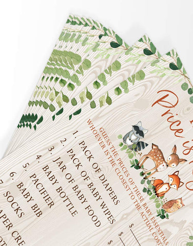 Printed Party Woodland forest-animals design enhancing party decor cohesion