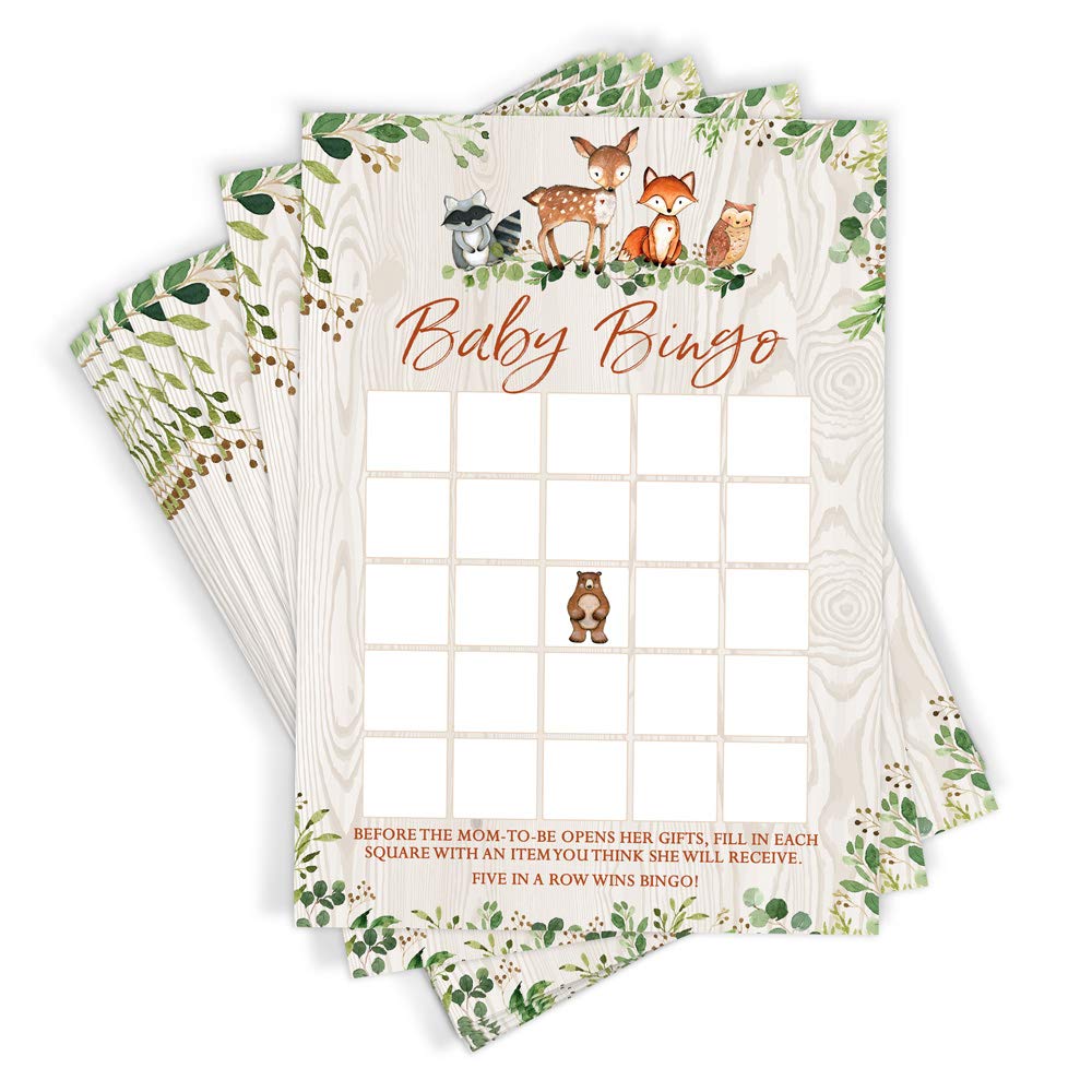 Printed Party Woodland thick-card stock feeling premium and smudge-resistant