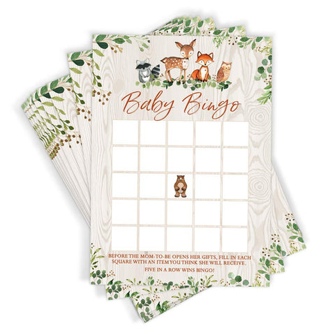 Printed Party Woodland thick-card stock feeling premium and smudge-resistant