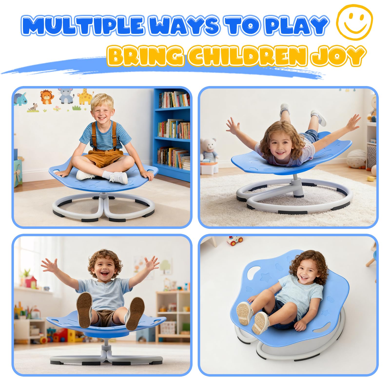 PRISJOY indoor-outdoor play chair suitable for homes, classrooms, and therapy spaces