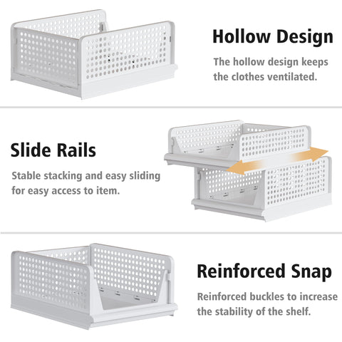 Ventilated Proarea bins with hollow sides promote airflow.